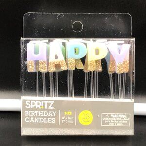 Spritz™ Happy Birthday Pick Candles with Glitter 13 Count